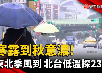 寒露到秋意濃! 東北季風報到 北台灣低溫探23度