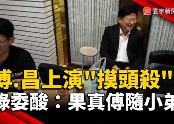 傅崐萁.黃國昌上演「摸頭殺」 綠委酸：果真傅隨小弟